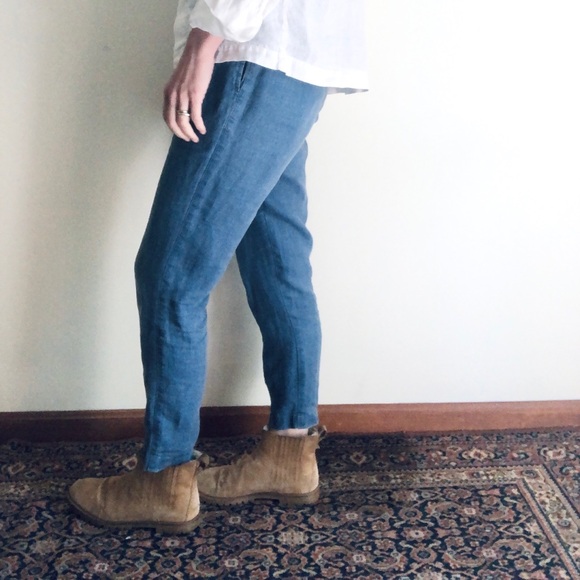 Athens drawstring linen pants - Picture 4 of 14